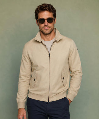 Classic Bomber Jacket | Sand