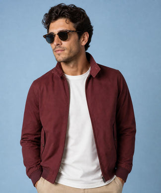 Classic Bomber Jacket | Burgundy