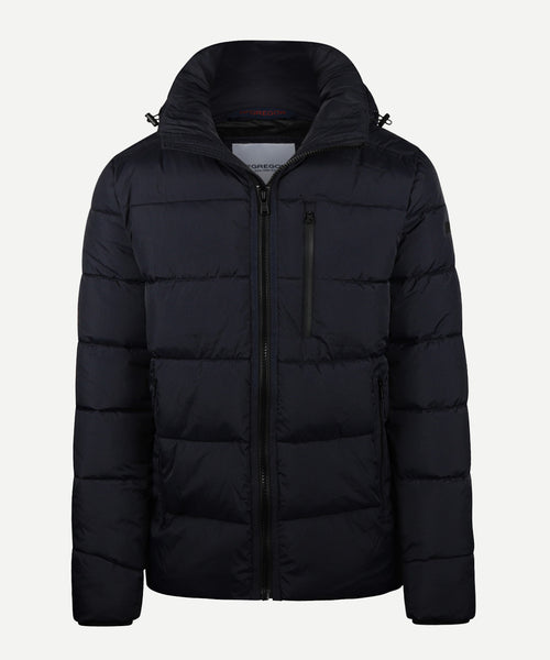 Hooded Bomber Jacket | Navy