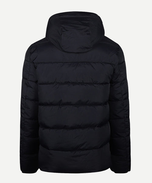 Hooded Bomber Jacket | Navy
