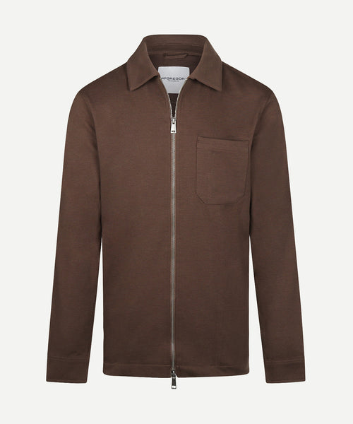 Pique Jacket | Chocolate Brown