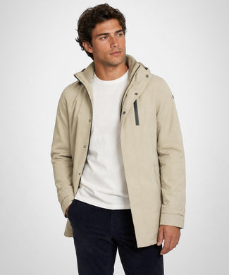 Hooded Raincoat | Sand