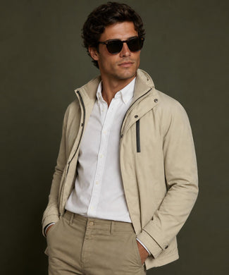 Hooded Raincoat | Sand