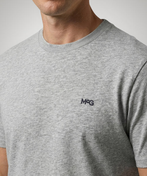 Essential McG Embroidery T-Shirt | Medium Grey Melange