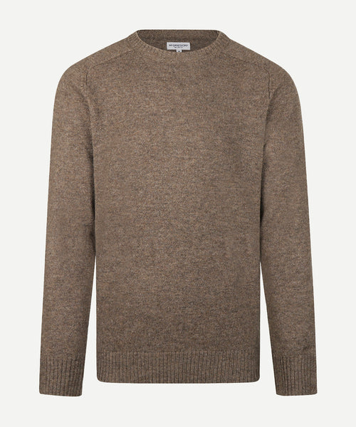 Trui Lamswol Ronde Hals | Chocolate Brown