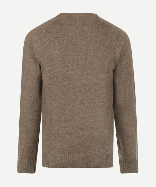 Trui Lamswol Ronde Hals | Chocolate Brown