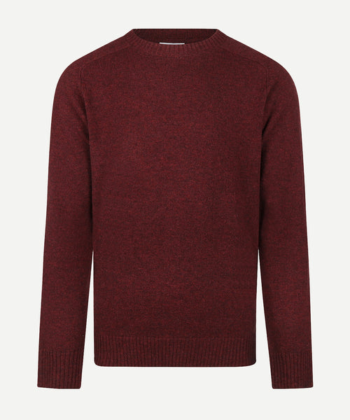 Trui Lamswol Ronde Hals | Burgundy