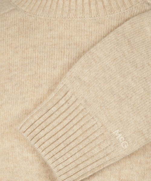 Trui Lamswol Ronde Hals | Stone