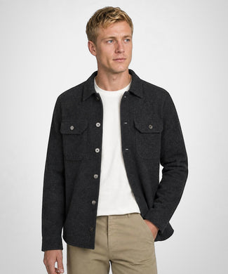 Button Vest Wolblend | Dark Grey Melange