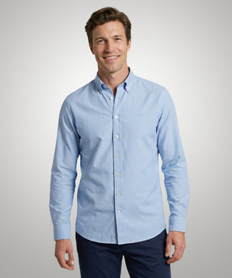 Overhemd Stretch Piqué | Light Blue