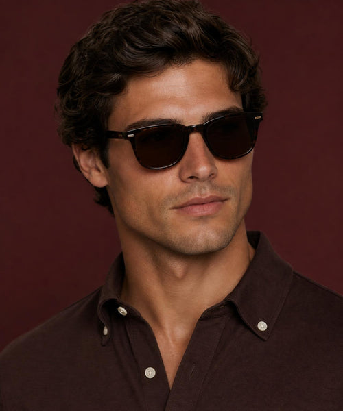 Overhemd Stretch Piqué | Chocolate Brown