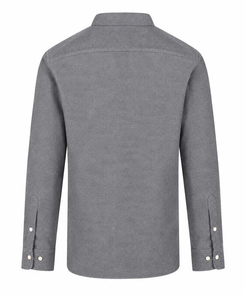 Overhemd Stretch Piqué | Medium Grey Melange