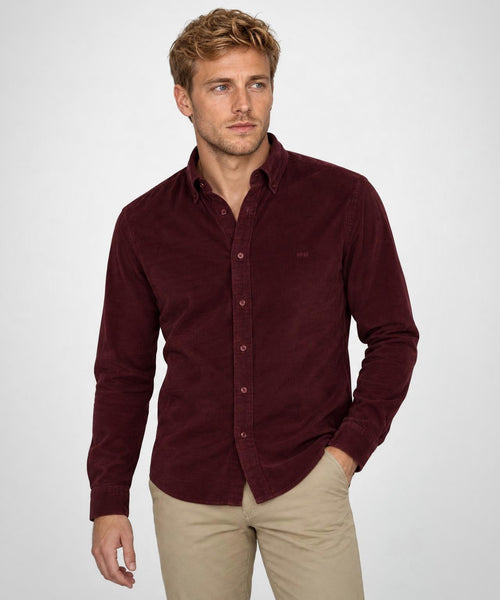 Overhemd Corduroy | Burgundy