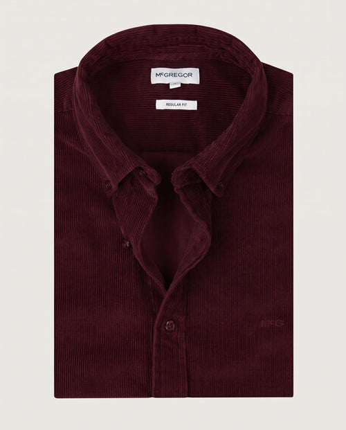 Overhemd Corduroy | Burgundy
