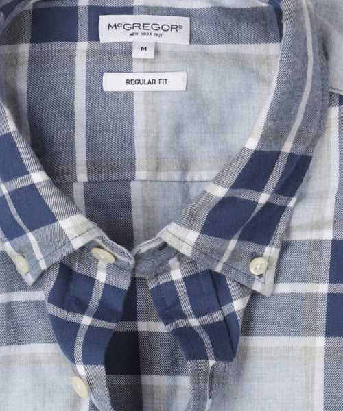 Overhemd Melange Ruit | Light Blue