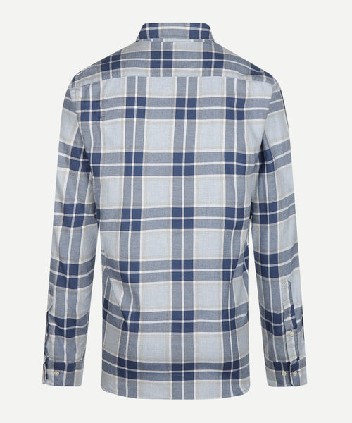 Overhemd Melange Ruit | Light Blue