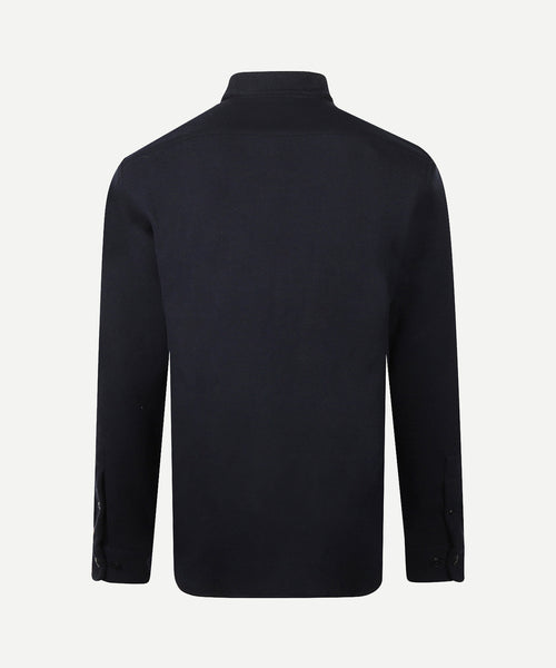 Wool Look Overshirt | Navy