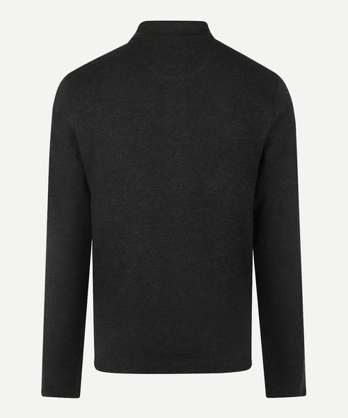 Classic Polo Lange Mouw | Dark Grey Melange