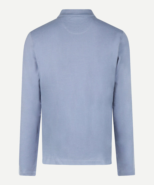 Classic Polo Lange Mouw | Chambray Blue
