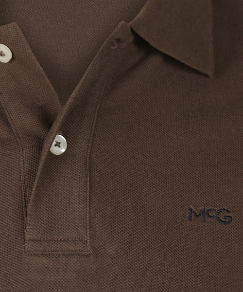 Classic Polo Lange Mouw | Chocolate Brown