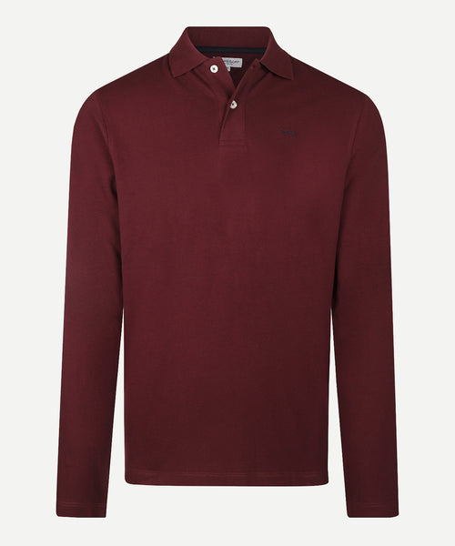 Classic Polo Lange Mouw | Burgundy