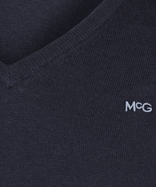 Sweater Cotton Merino V-Neck | Navy