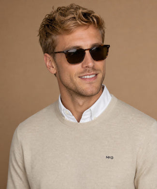 Sweater Cotton-Cashmere Round Neck | Sand