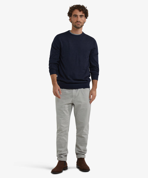 Trui Luxe Merinowol Ronde Hals | Navy