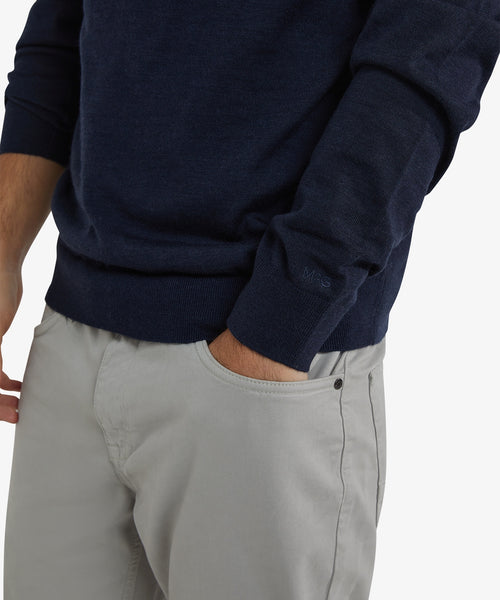 Trui Luxe Merinowol Ronde Hals | Navy