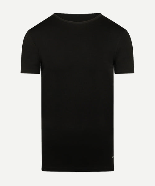 2-pack round neck T-shirts | Black