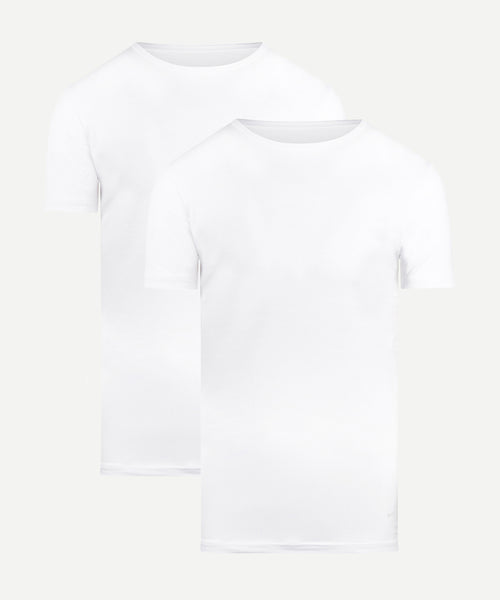2-pack round neck T-shirts | White