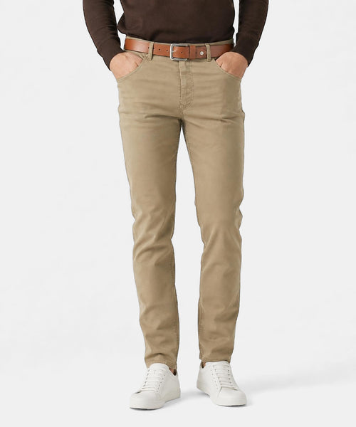 Nette leren riem | Cognac