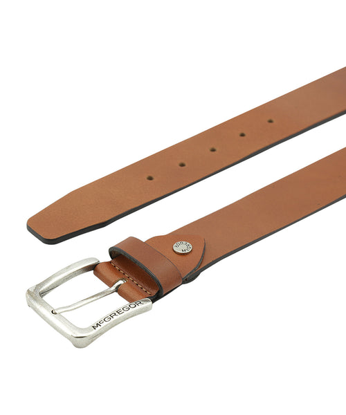 Nette leren riem | Cognac