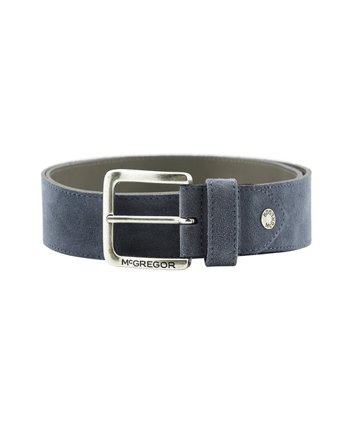 Suède leren riem | Vintage Blue