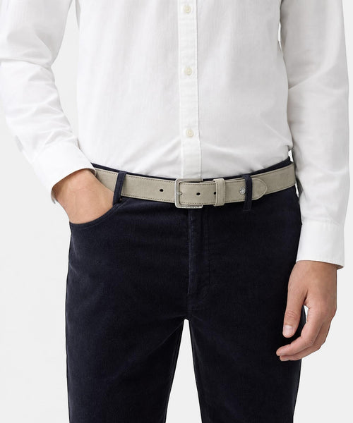 Suède leren riem | Sand