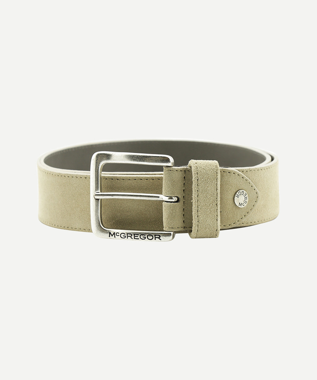 Suede leather belt | Sand | McGregor New York
