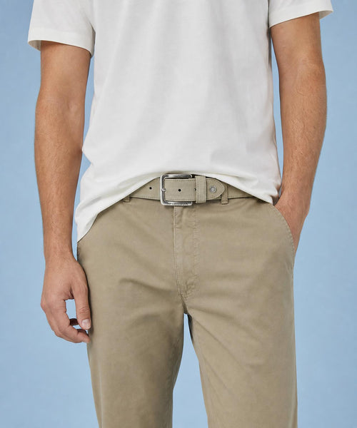 Suède leren riem | Sand