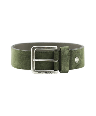 Suède leren riem | Olive