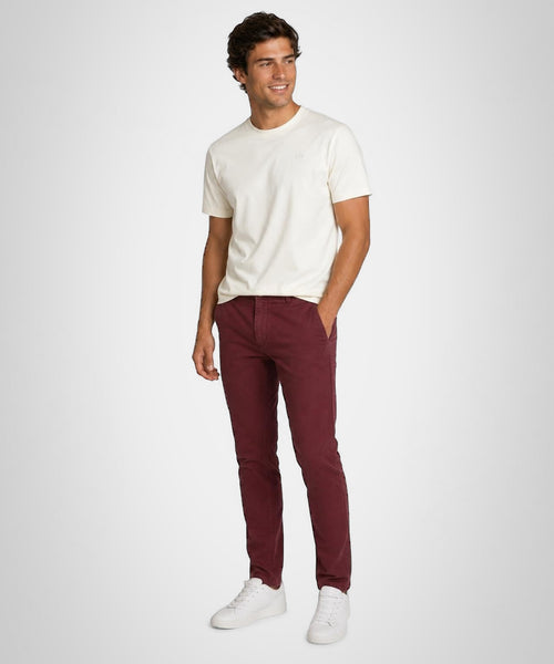 Chino Garment Dyed Modern Fit | Burgundy