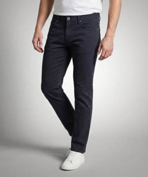 Trousers Five Pocket Garment Dyed | Navy