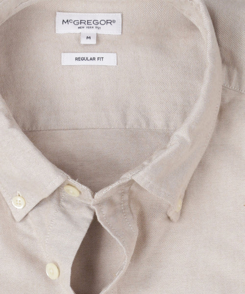 Overhemd Oxford Stretch | Sand