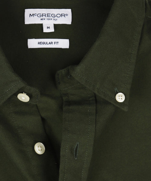 Overhemd Oxford Stretch | Dark Olive