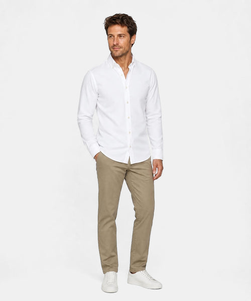 Overhemd Oxford Stretch | White