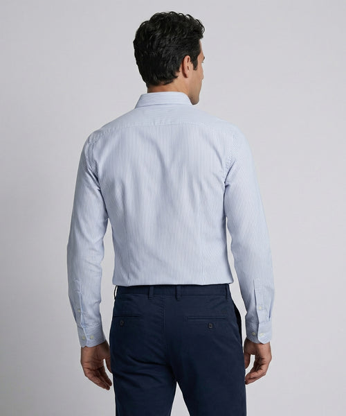 Oxford Shirt Narrow Stripe | Light Blue