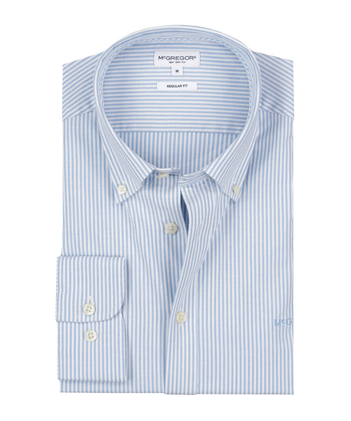 Oxford Shirt Narrow Stripe | Light Blue