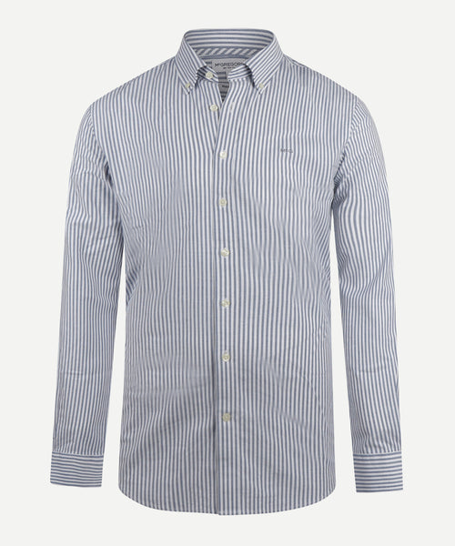 Overhemd Oxford Grote Streep | Navy