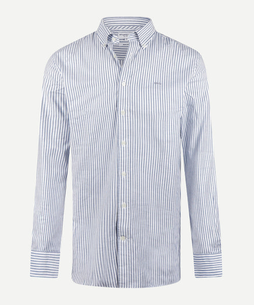 Oxford Shirt Large Stripe | Navy