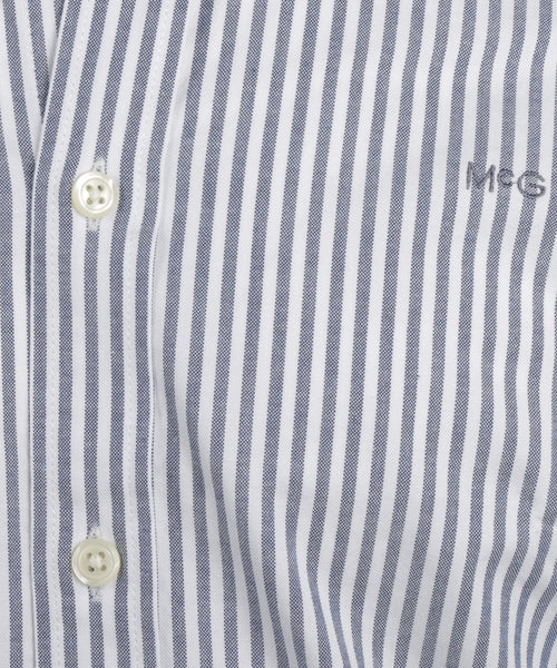 Overhemd Oxford Grote Streep | Navy
