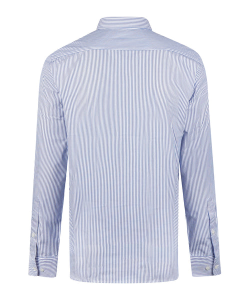 Overhemd Poplin Streep | Kobalt