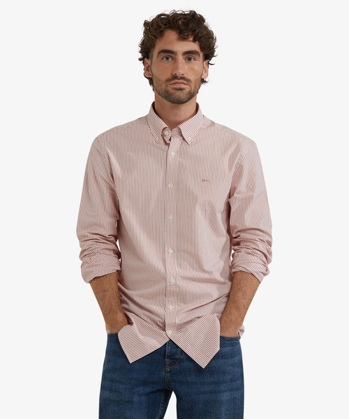 Poplin Stripe Shirt | Sundown